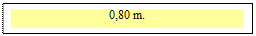 Zone de Texte: 0,80 m.


