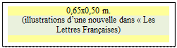 Zone de Texte: 0,65x0,50 m.
(illustrations d�une nouvelle dans � Les Lettres Fran�aises)

