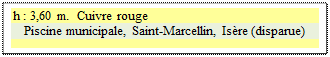 Zone de Texte: h : 3,60 m.  Cuivre rouge 	
Piscine municipale, Saint-Marcellin, Is�re (disparue)

