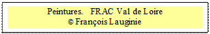 Zone de Texte: Peintures.   FRAC Val de Loire
� Fran�ois Lauginie


