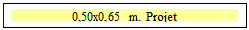 Zone de Texte: 0,50x0,65 m. Projet