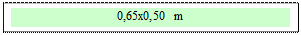 Zone de Texte: 0,65x0,50 m 