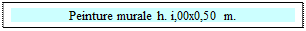 Zone de Texte: Peinture murale h. i,00x0,50 m.