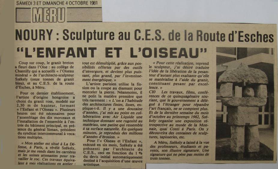81-01 L'enfant � l'oiseau (val d'oise) 4-10-1981